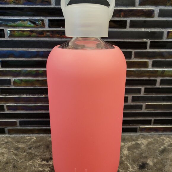 BKR GLASS WATER BOTTLE SET OF (4) HOT PINK BLUE GREEN 16 OZ 500ML YOGA WORKOUT - Picture 9 of 13